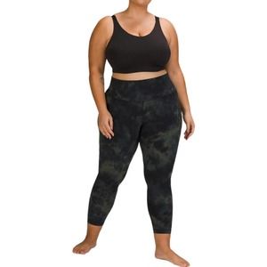 Lululemon Align Diamond Dye Graphite Grey Bronze Green High-Rise Nulu Leggings